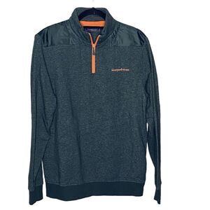 Vineyard Vines Men’s Sz Small Green Orange Performance Heather Shep Sweatshirt